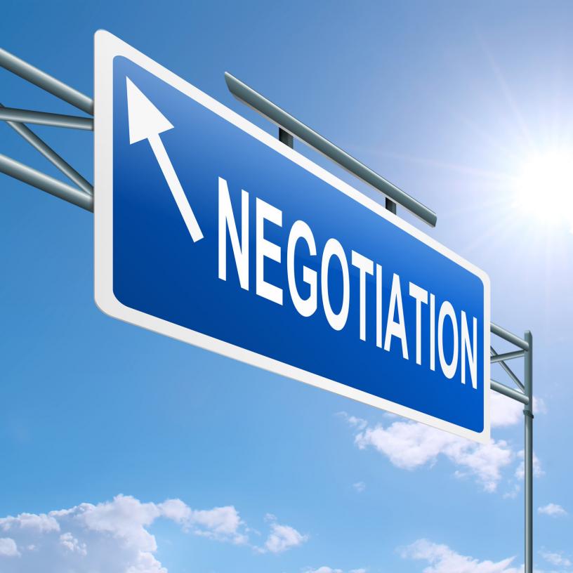 negotiations sign