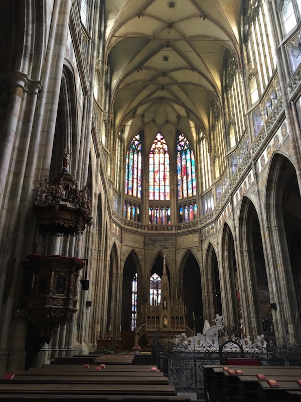 Main Nave of St Vitus Cathedral, Prague in 2018