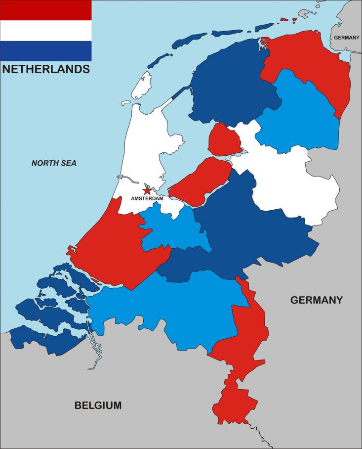 Map of the Netherlands