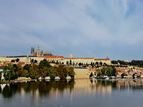 View of Castle & Charles Bridge, Prague in 2018