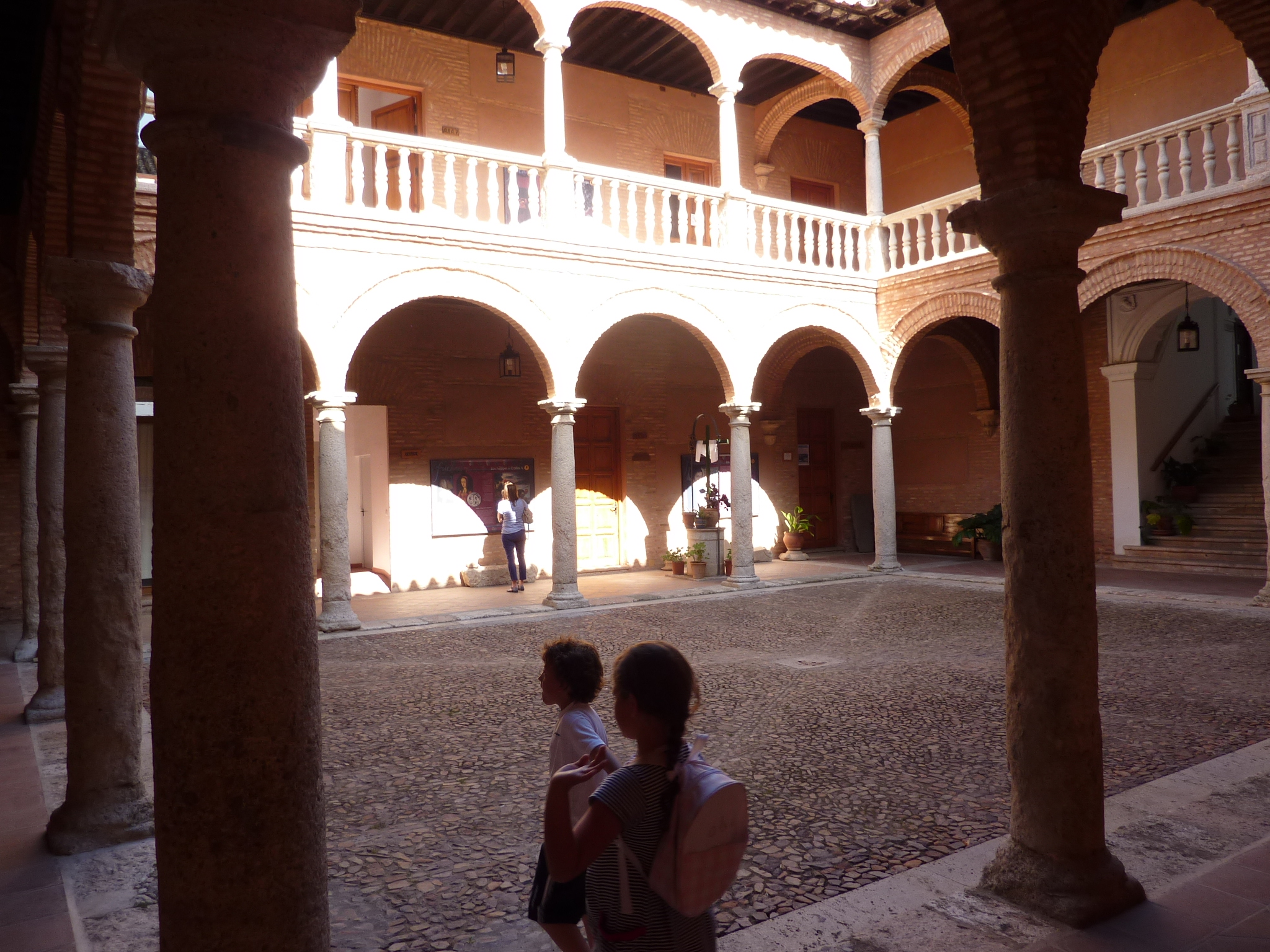 The courtyard of Fugger warehouse in Almagro, Spain