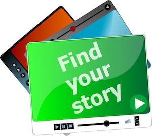 Find your stories screen 