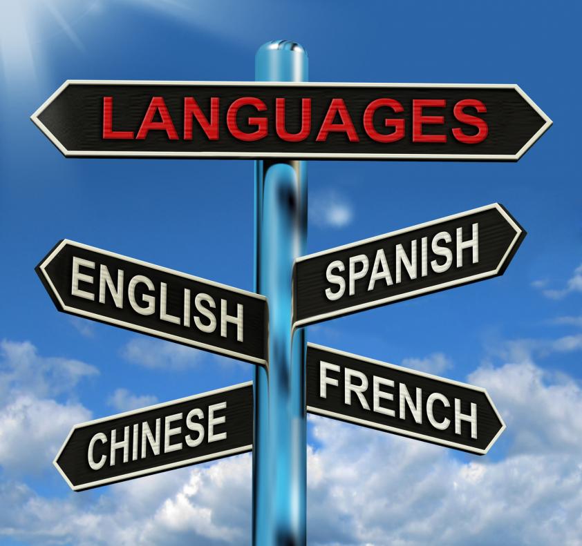 languages sign - Gamesforlanguage.com