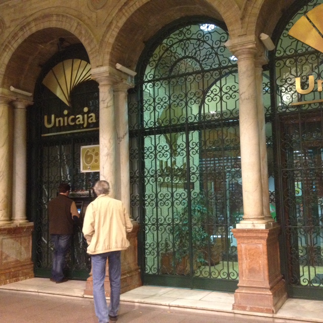 Unicaja bank branch Seville, Spain