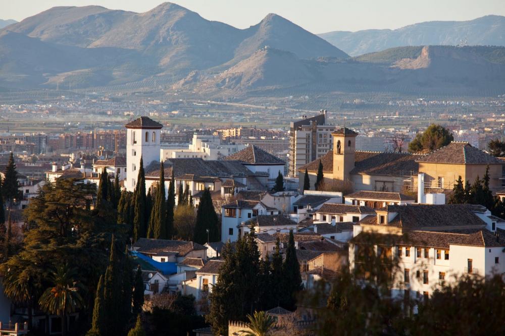 Granada with Sierra Nevada in background