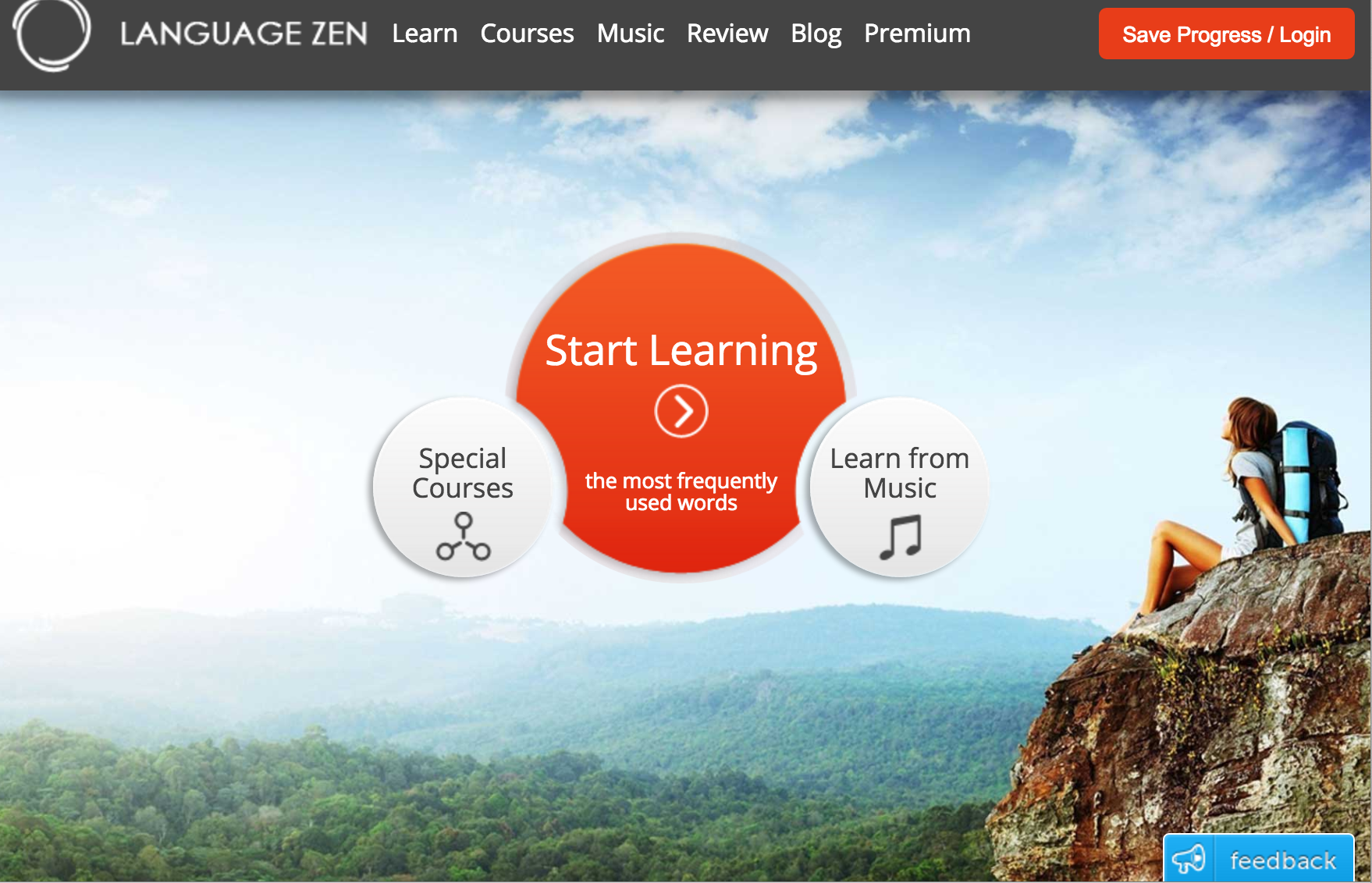 Language Zen home page