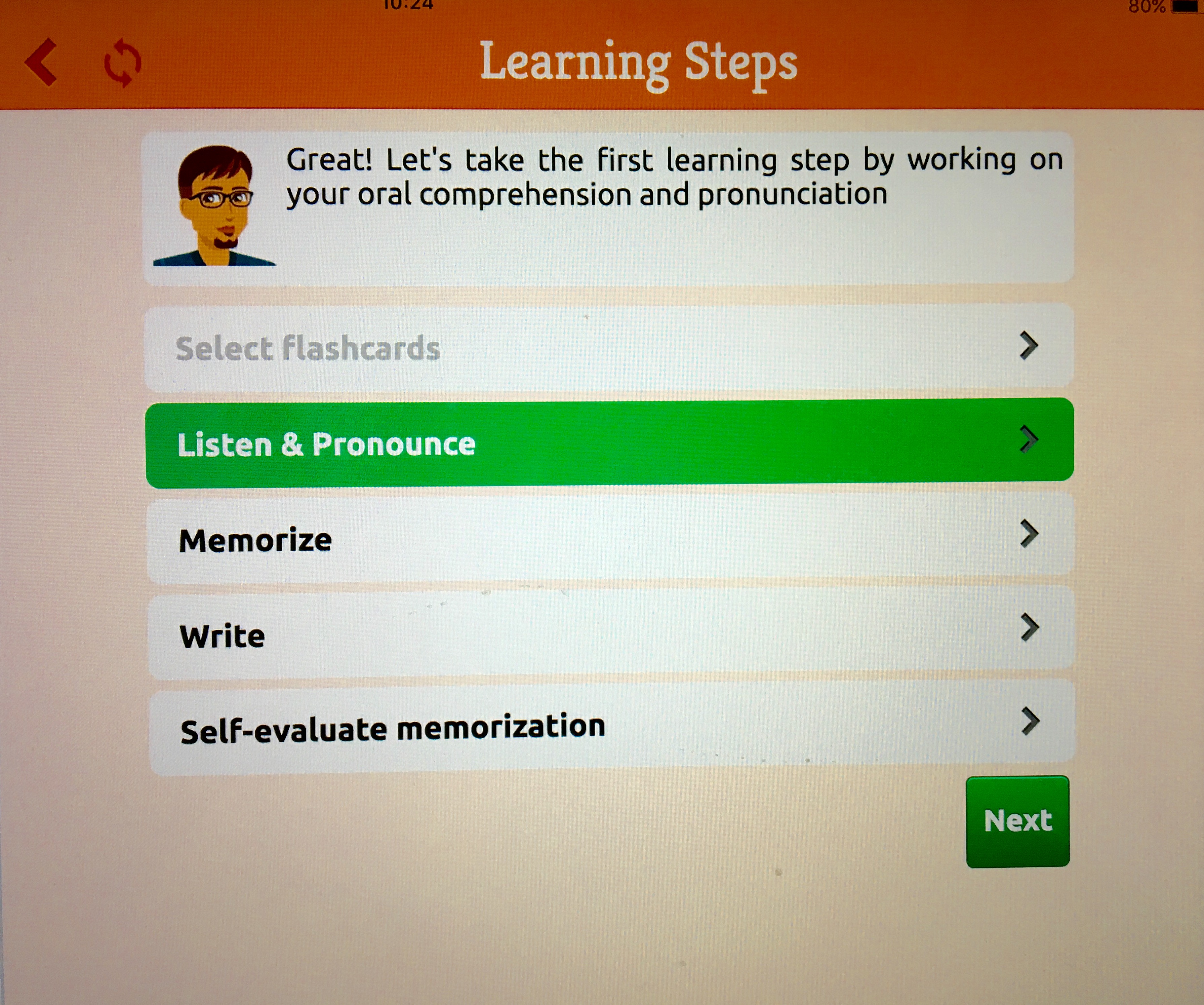 Mosalinguag Learning steps
