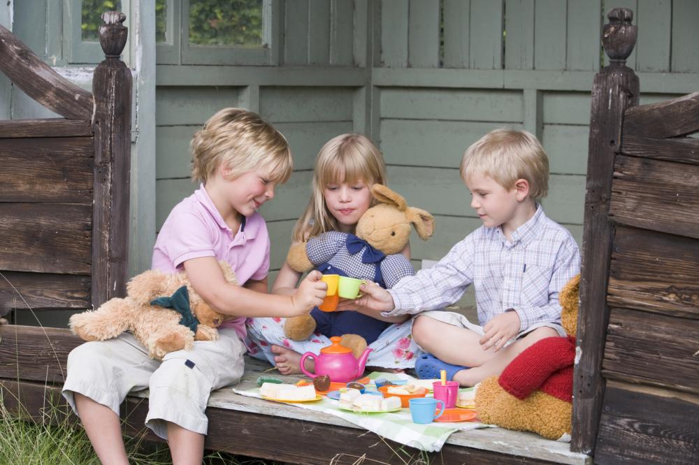 Playing children