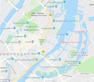 Copenhagen Google map