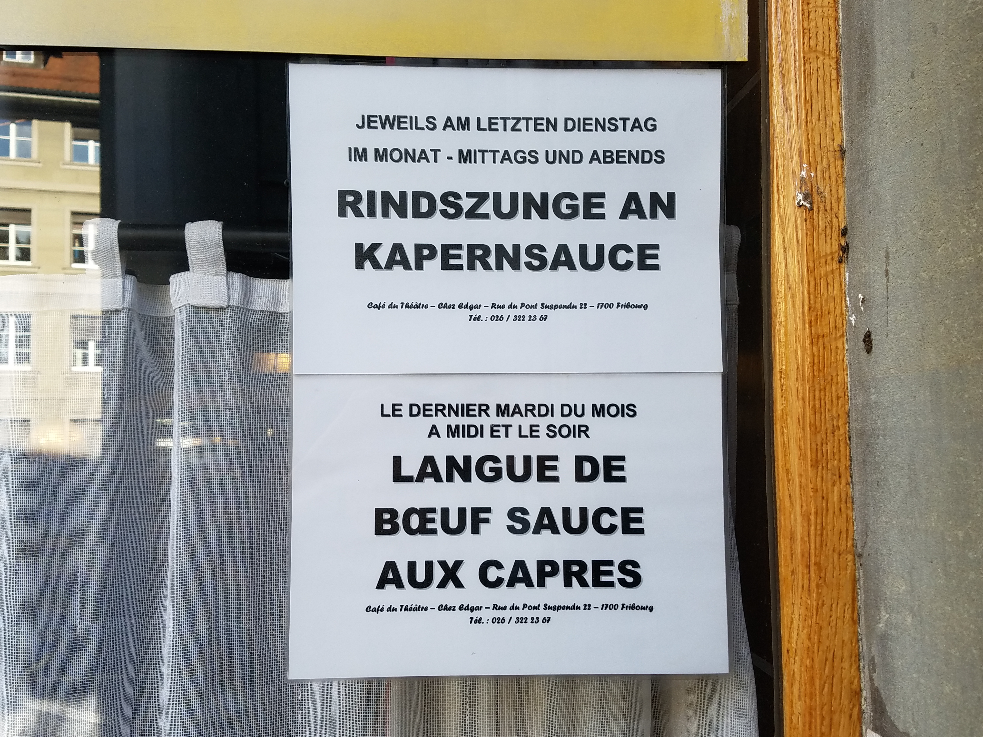 Rindszunge/langue de boeuf sign - Gamesforlanguage.com