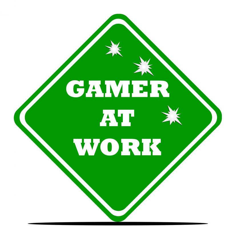 Gamer at work - Gamesforlanguage.com