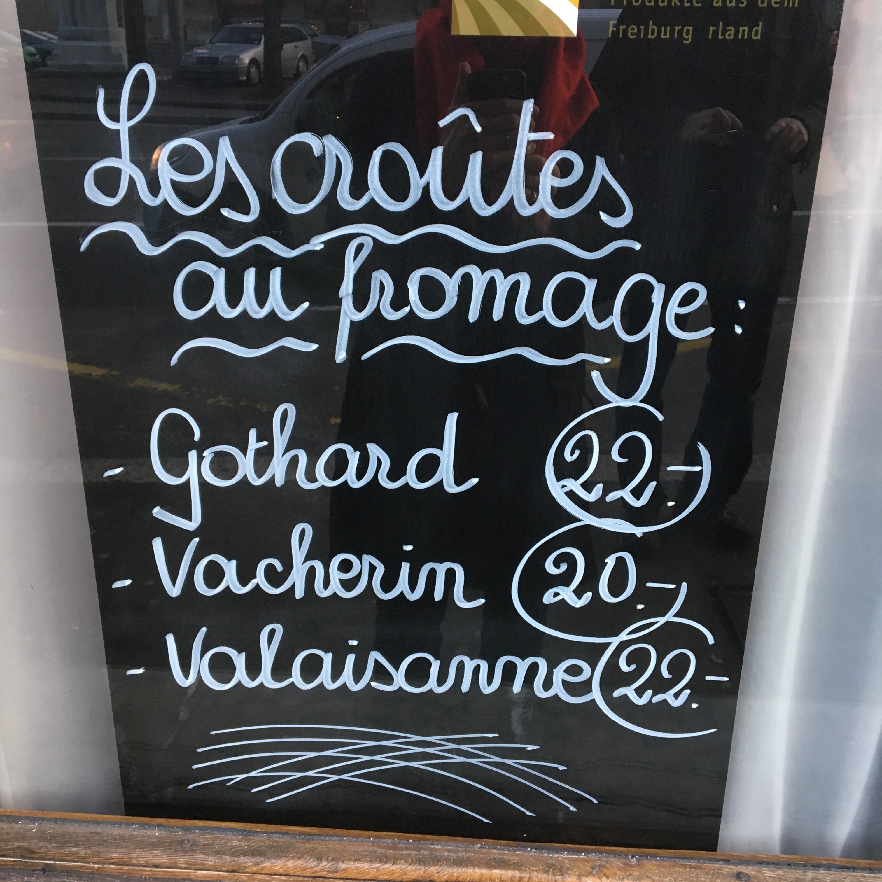 "Croutes au fromage" sign - Gamesforlanguage.com 