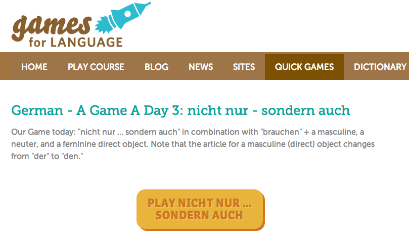 German - A Game A Day image