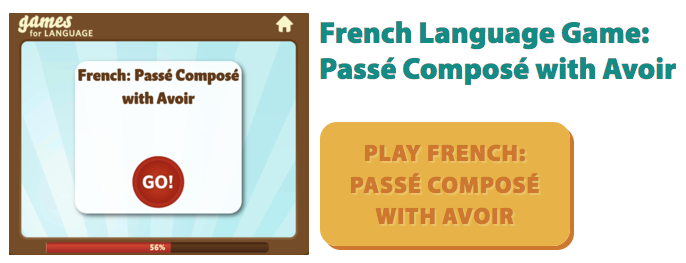 Gamesforlanguage Screenshot: Passé Composé with Avoir