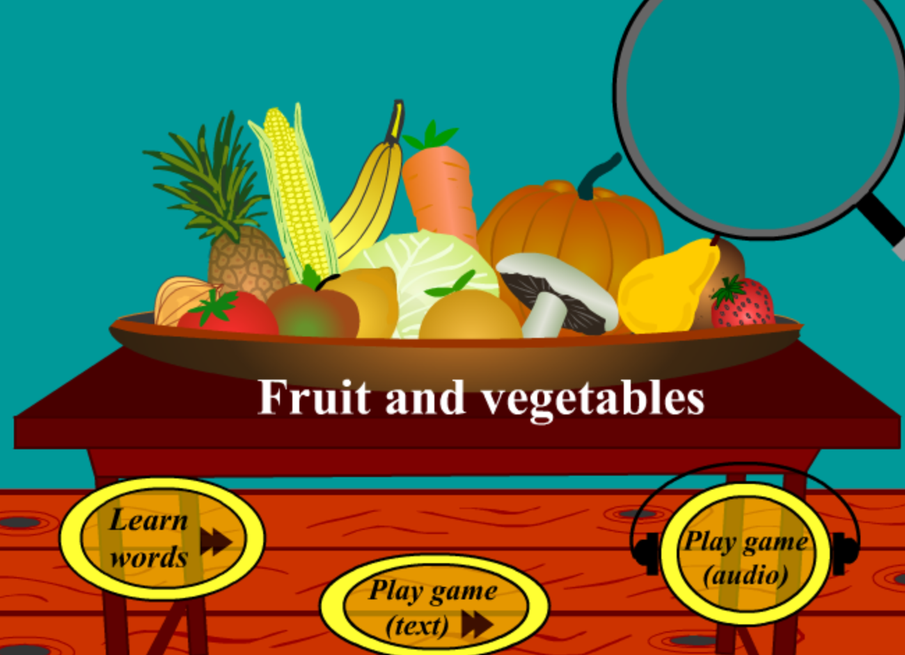 Digital Dialects Fruits and Vegetables Game