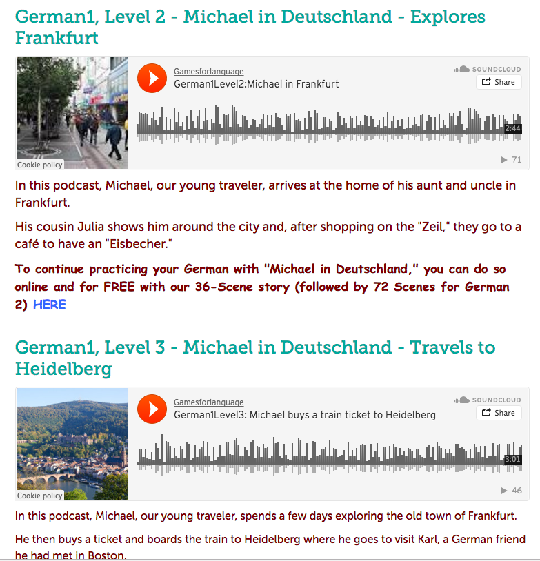 German 2 Podcast - Gamesforlanguage