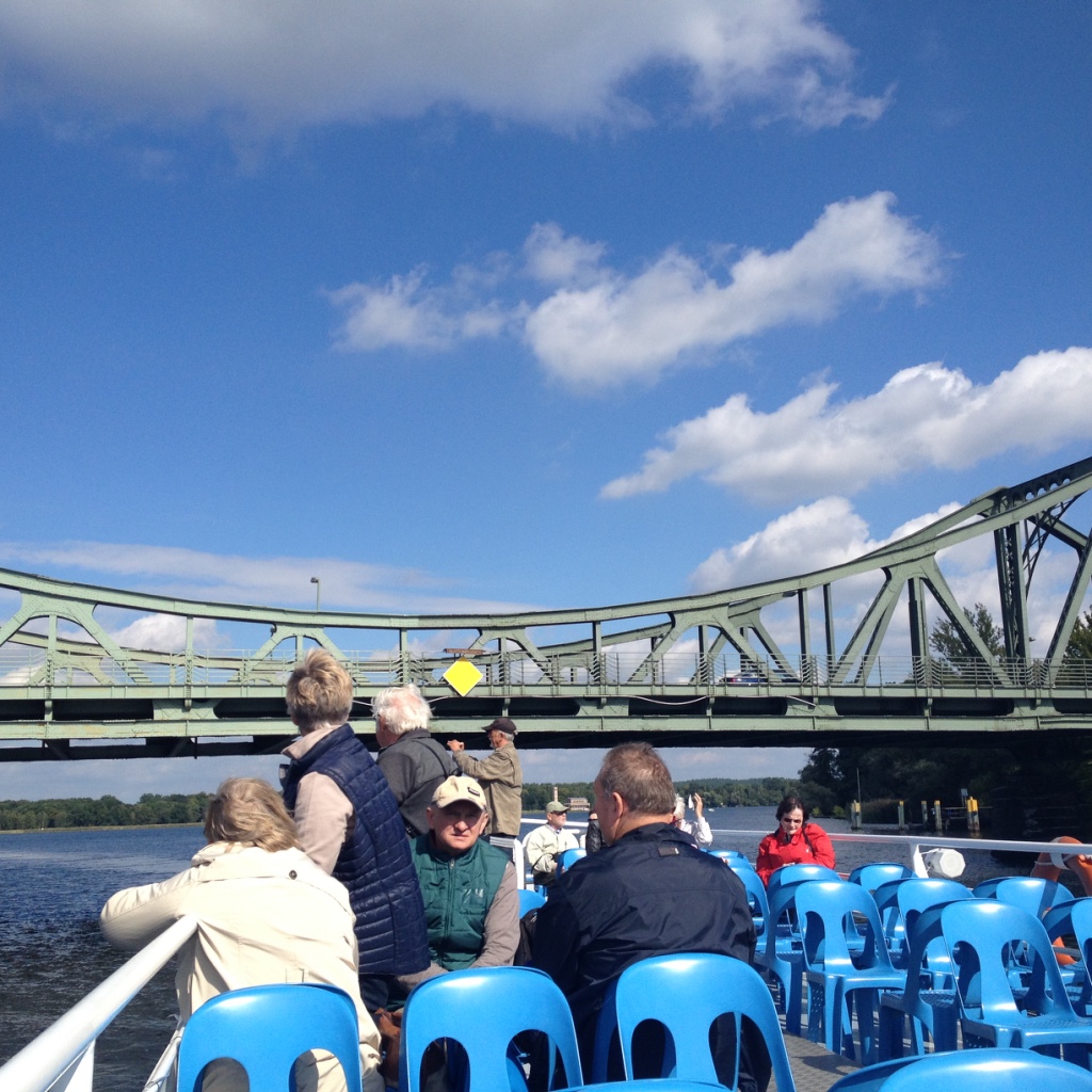 View of Glienicke Bridge, Potsdam from water - Gamesforlanguage.com