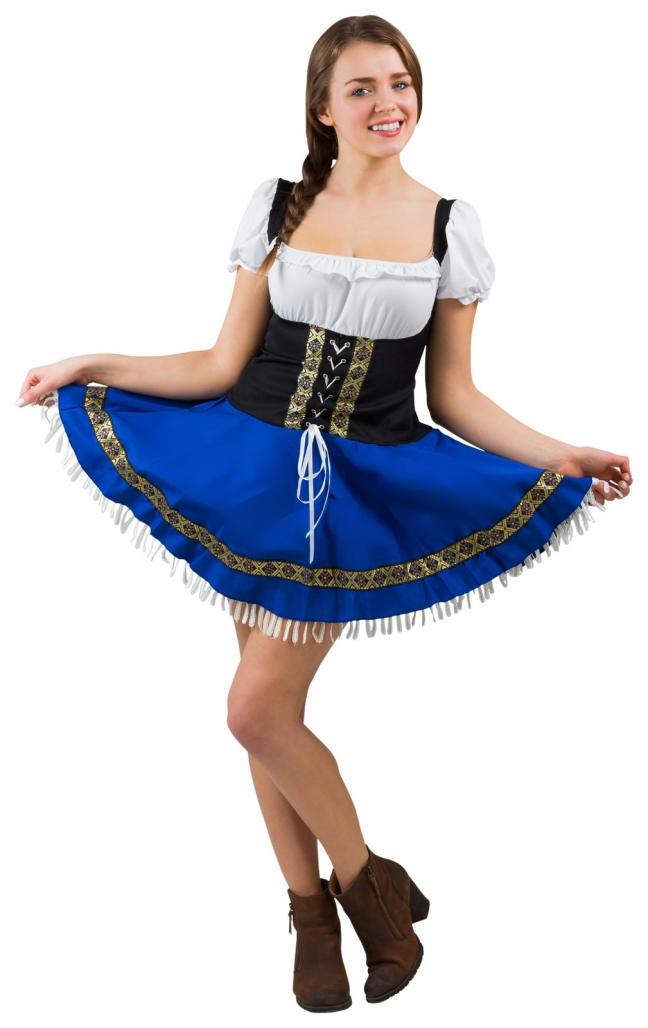 Octoberfest girl spreading her skirt - Gamesforlanguage.com