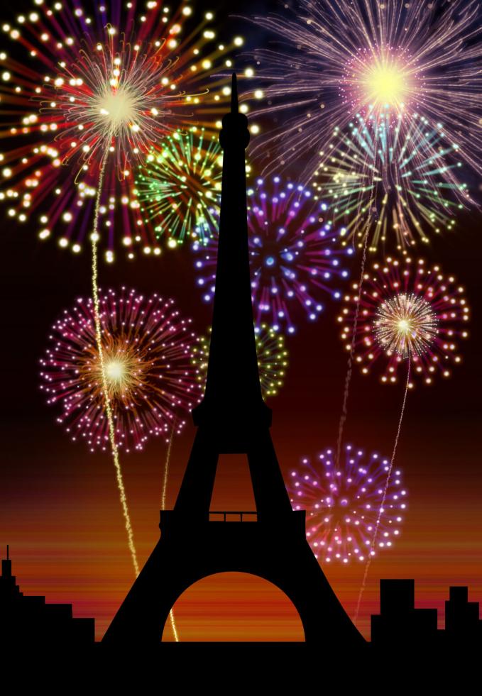 Eifel tower New years eve