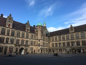 Kronborgslot courtyard n Helsingør, Denmark