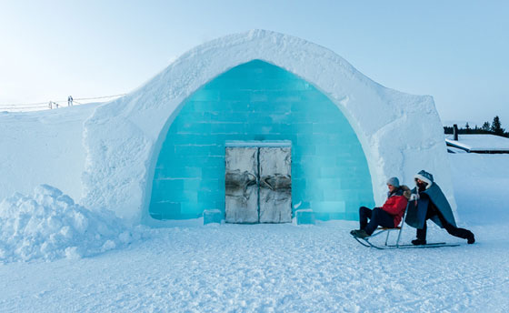 Swedish Ice Hotel Entrance