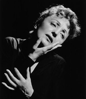 Edith Piaf sings" "Non, je ne regrette rien..."