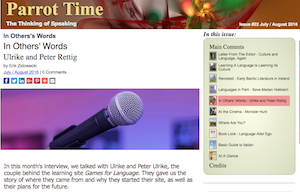 Parrot Time screenshot of Ulrike & Peter Rettig Interview