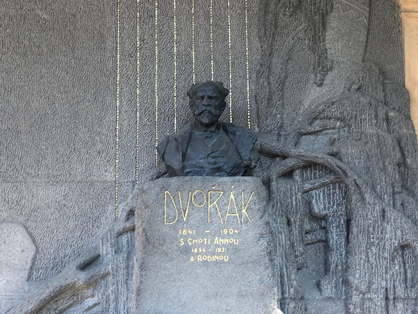 Dvorak's monument on Vysherad cemetery