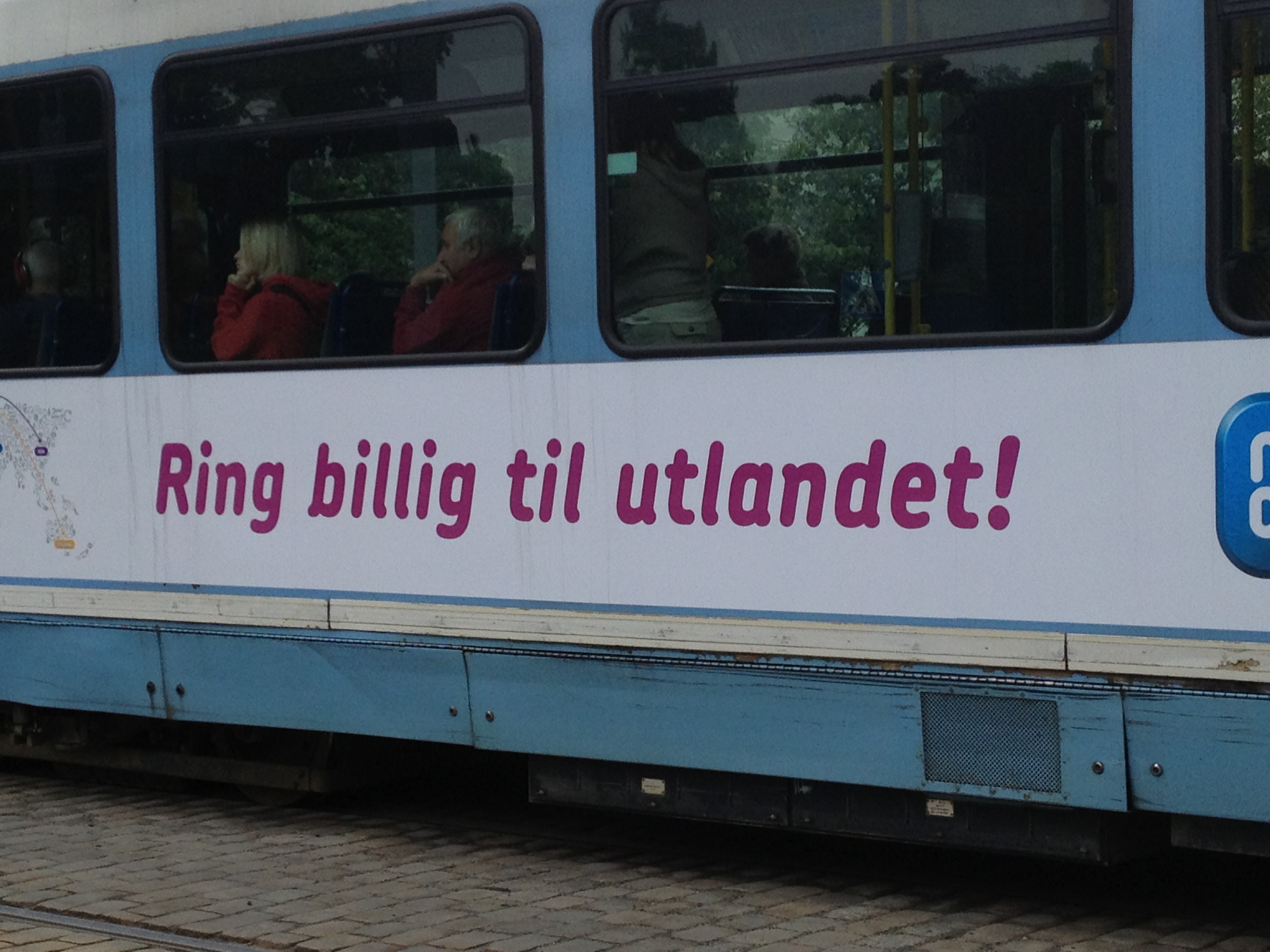 Tram sign in Oslo