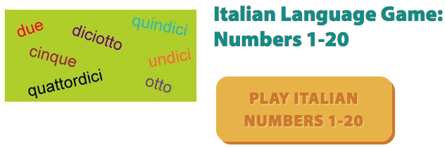 Gamesforlanguage Screenshot - Italian numbers