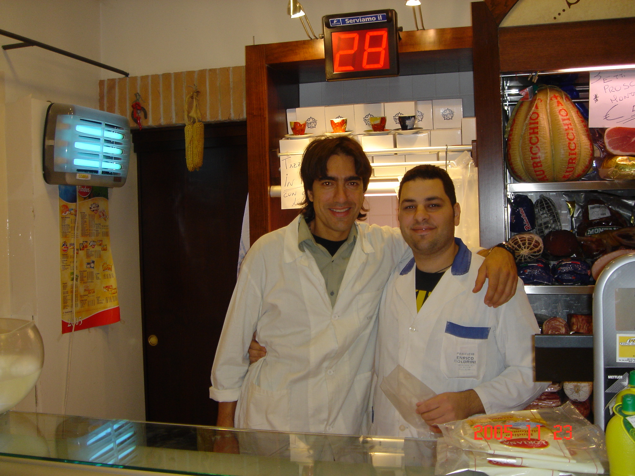 Roman and Guiseppe in Trastevere bakery