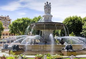 Fountain at La Rotonde in Aix-en-Provence