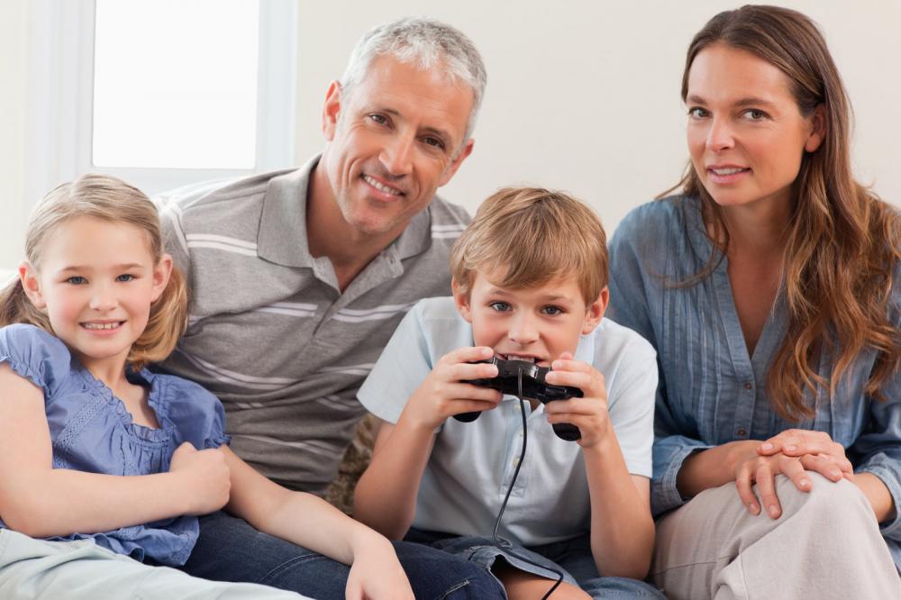 Family Playing Video Games