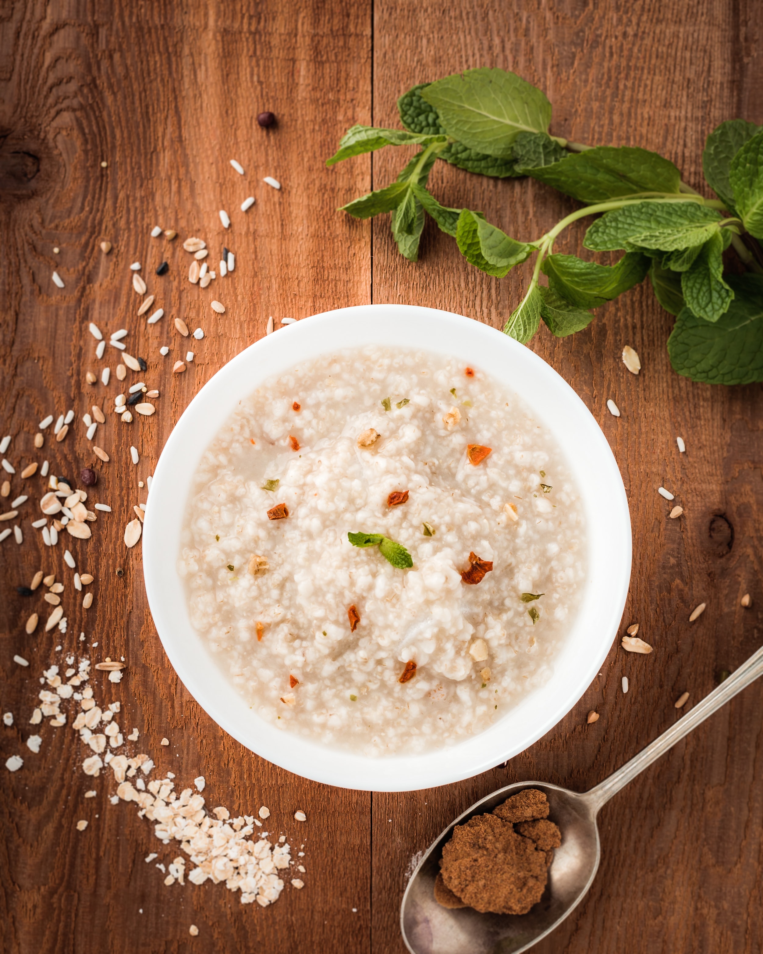 Bowl of hot porridge