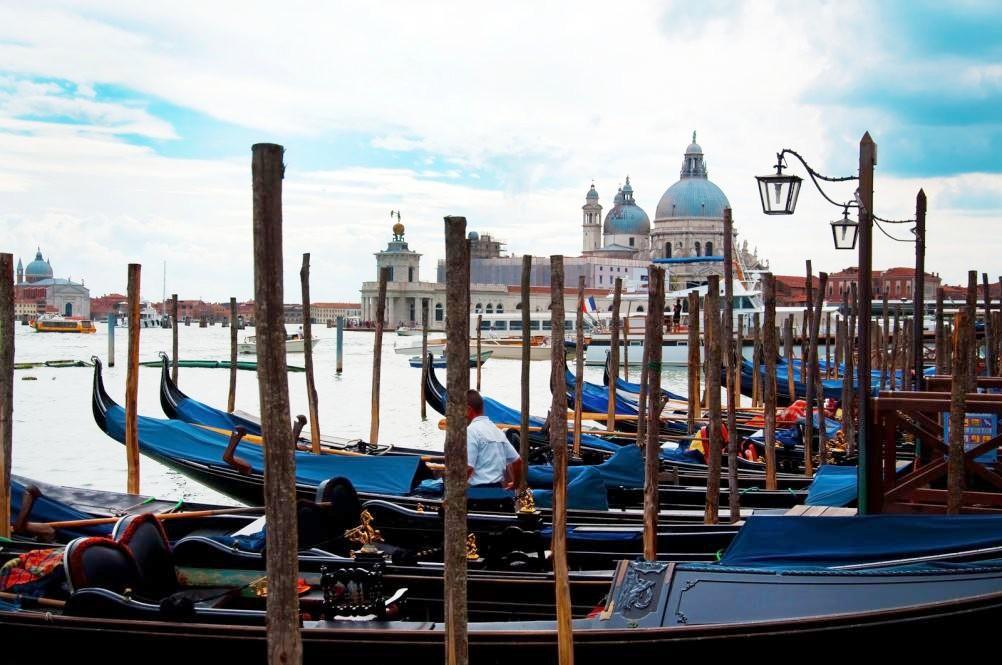 Gondolas in Venice, Italy