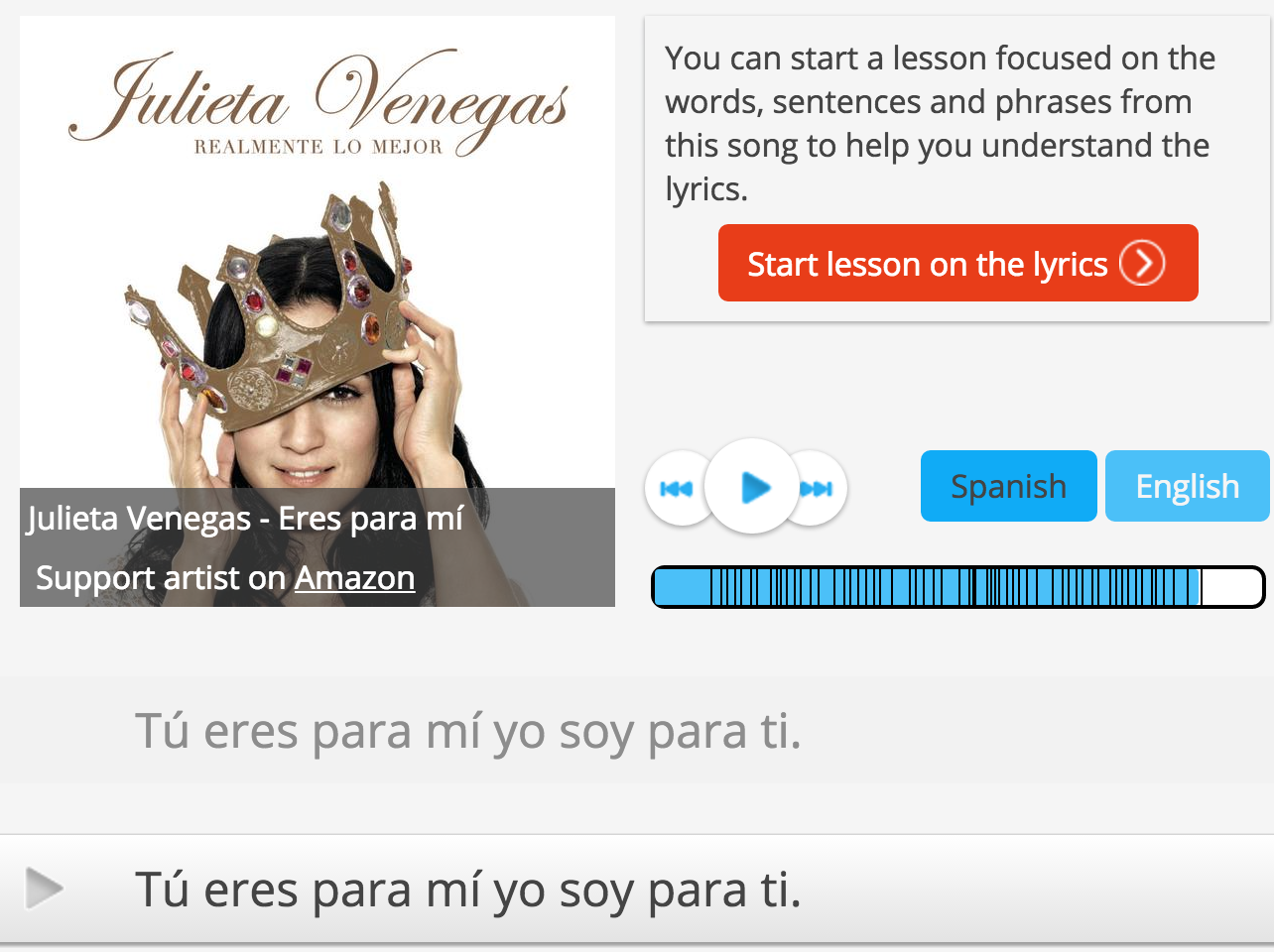 Language Zen song - Julieta Venegas