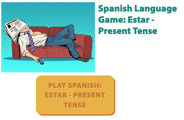 Gamesforlanguage screenshot of "estar" Quick Game 