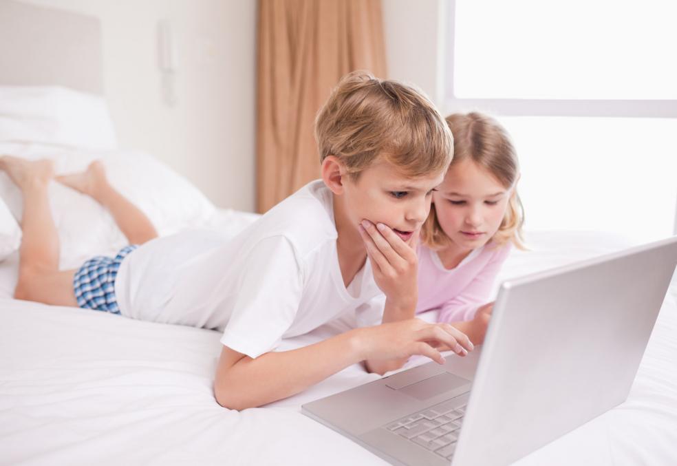 children playing games for language learning