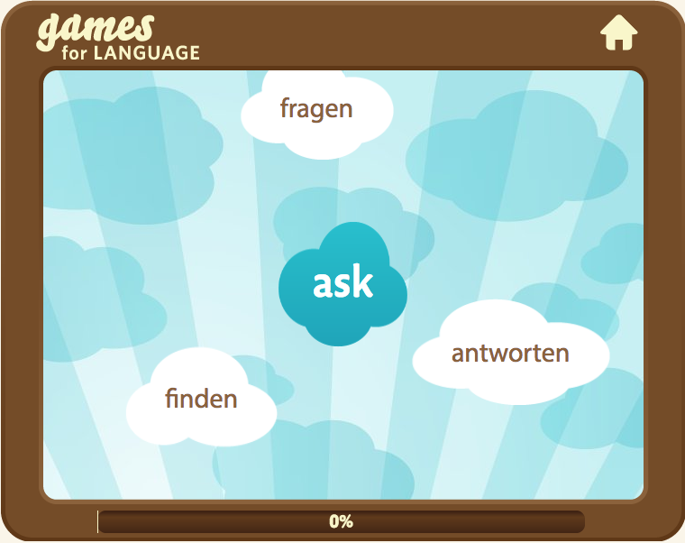 Gamesforlanguage Snap Clouds Game