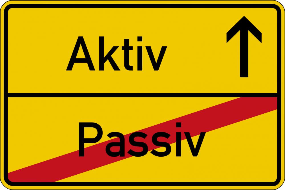 Active vs Passive sign - Gamesforlanguage.com