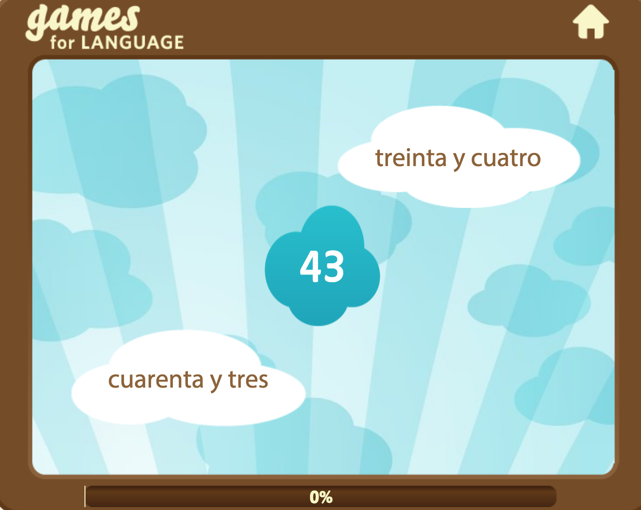 Spanish number game - Gamesforlanguage.com