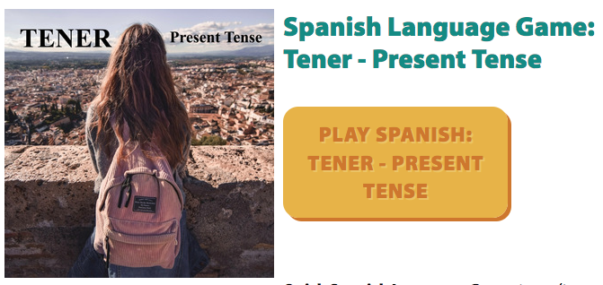 Gamesforlanguage Screenshot - Spanish "tener"