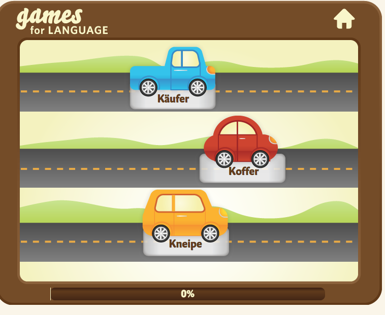 Gamesforlanguage: Car Chase Game