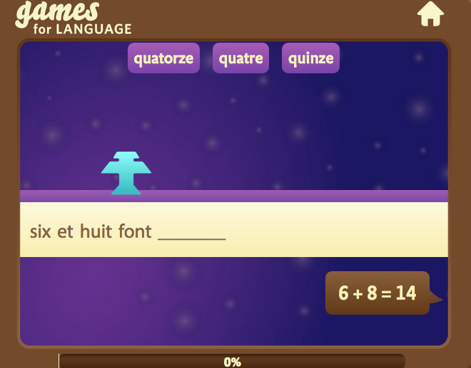 French number 14 - Gamesforlanguage.com