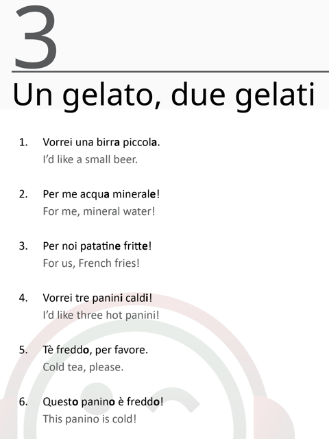 Ripeti con me: Screenshot Lesson 3 PDF