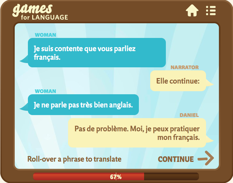 Story Dialogue - Gamesforlanguage.com