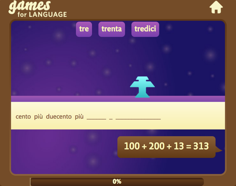 Italian number 21+ - Gamesforlanguage.com